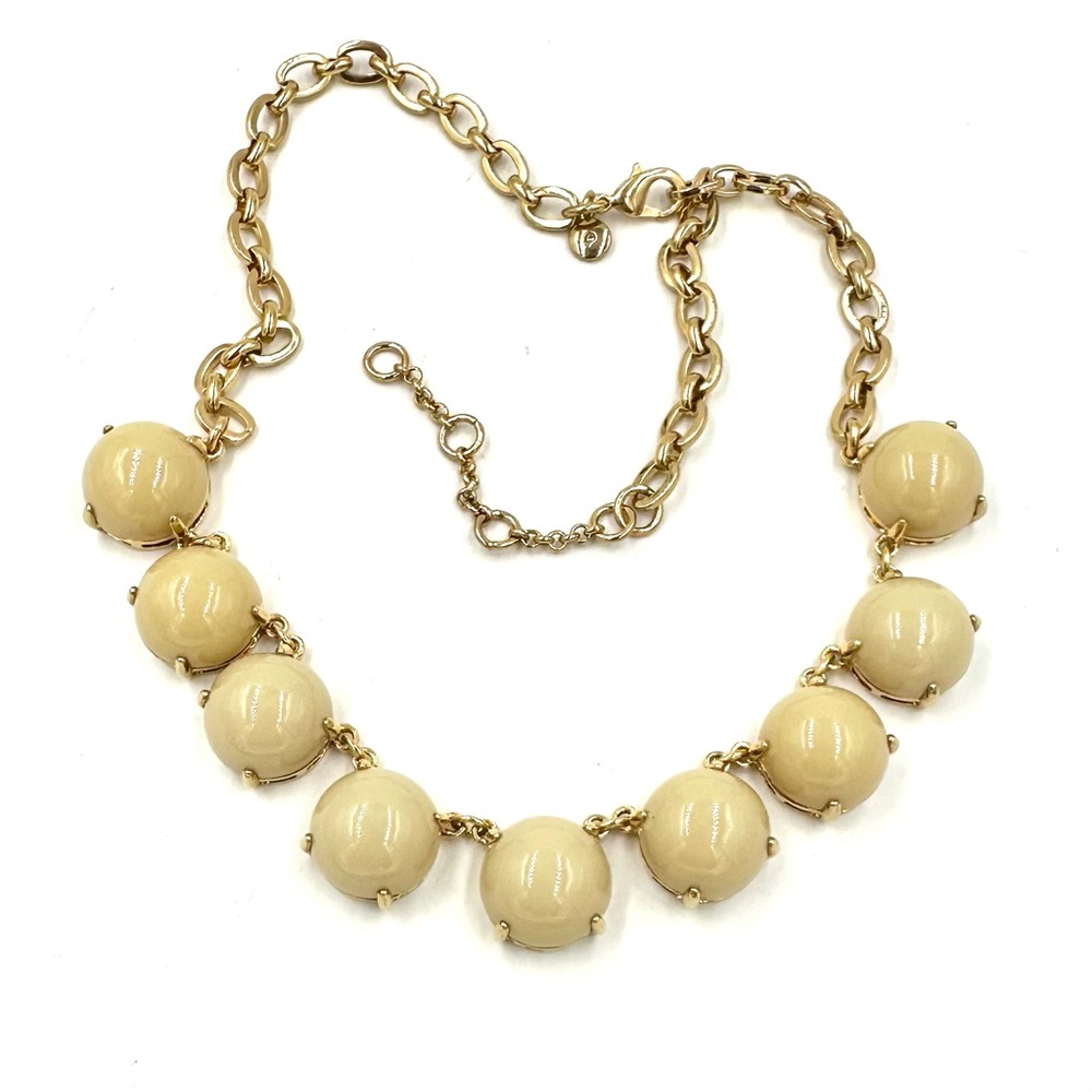 J. Crew Necklace Gold Tone Faux Gemstone EUC